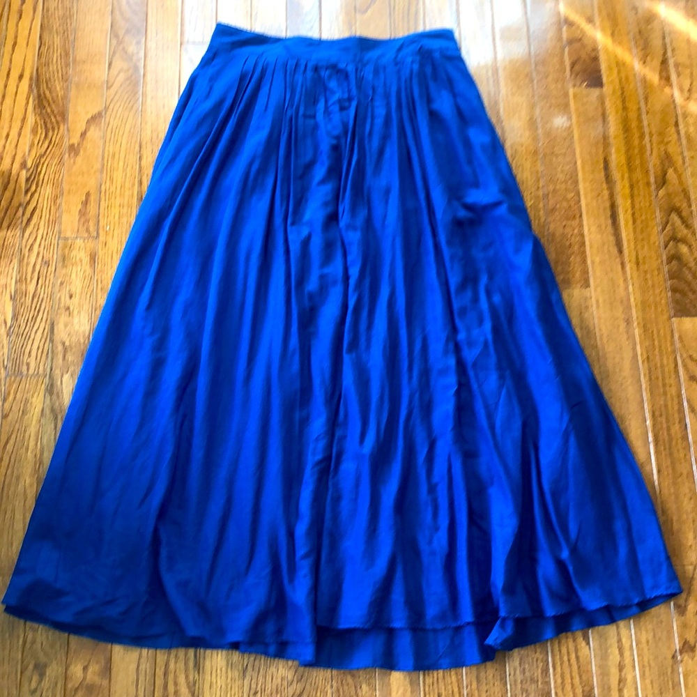 JCrew pleated maxi skirt